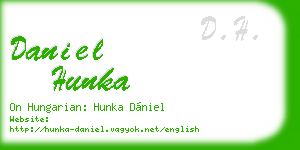 daniel hunka business card