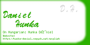 daniel hunka business card